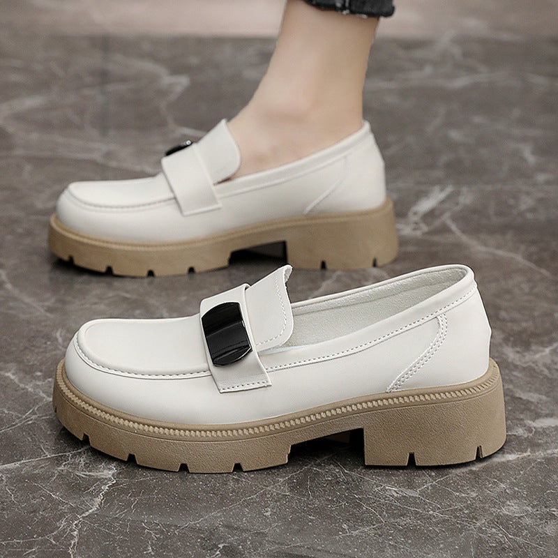 Damen elegante Loafers mit markanter Blocksohle EB