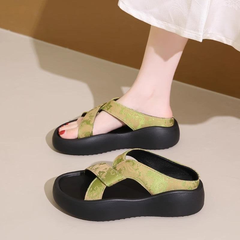 Damen Bequeme Riemchen-Sandaletten mit dämpfendem Fußbett und modischem Design EB