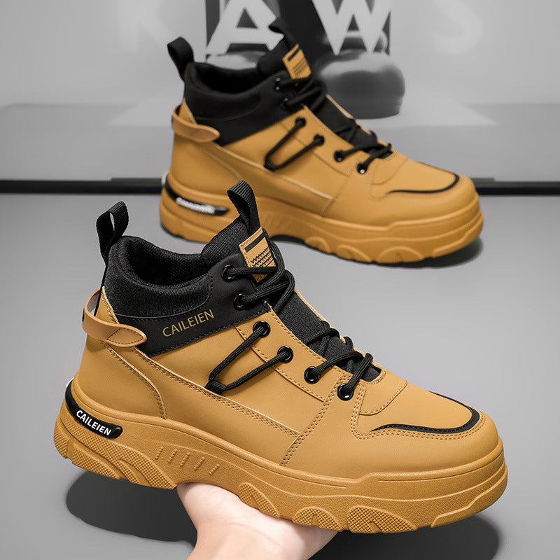 Damen modische High-Top Sneakers mit rutschfester Sohle und gestochen scharfem Design EB