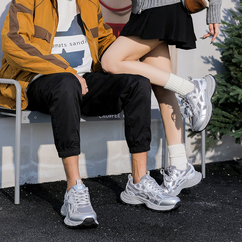 Damen Sportliche Sneakers mit dämpfendem Sohlenprofil und atmungsaktivem Mesh-Obermaterial EB