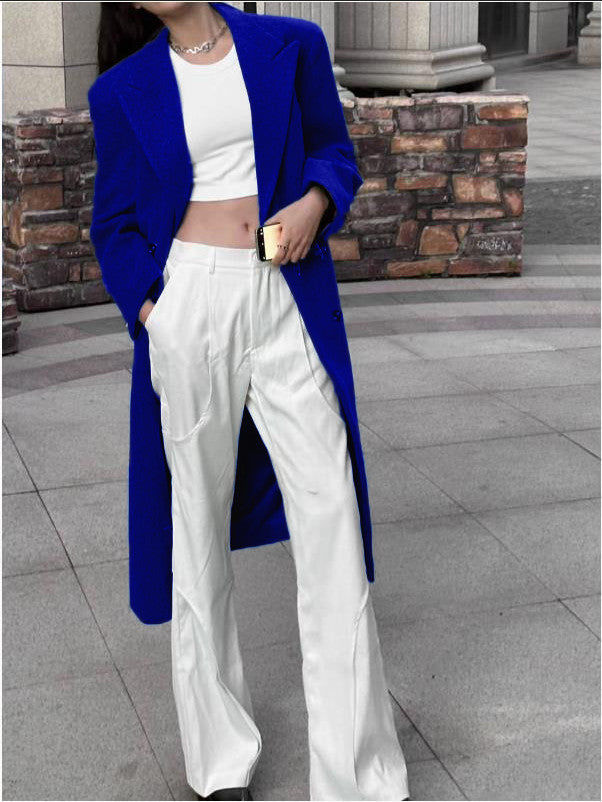 Damen maßgeschneiderter Langblazer mit eleganter Silhouette EB
