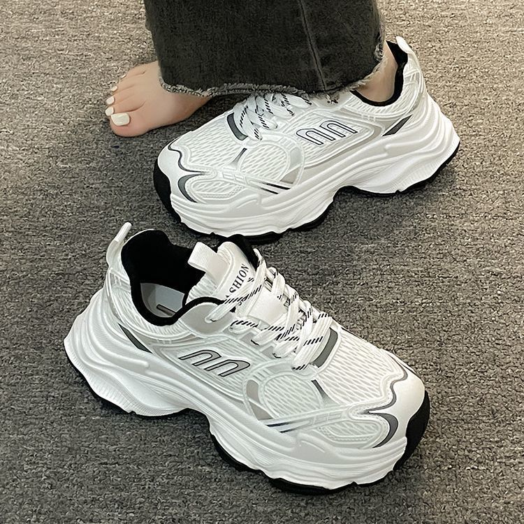 Damen модische Sneaker im futuristischen Design mit verstärkter Sohle EB