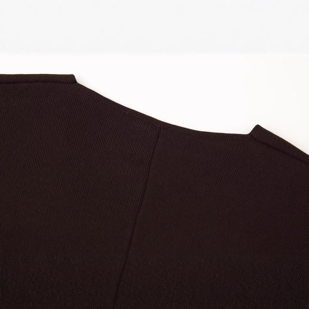 Damen V-Ausschnitt Strickjacke mit dekorativen Knöpfen EB