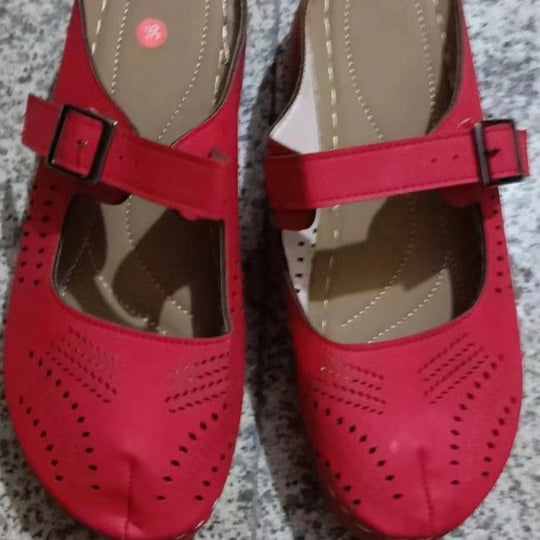 Damen Komfortable und luftige Sandalen mit verstellbarem Riemen EB