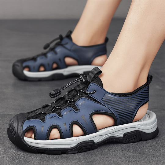 Damen Sportliche Sandalen mit ergonomischer Sohle und verstellbarem Schnürsystem EB
