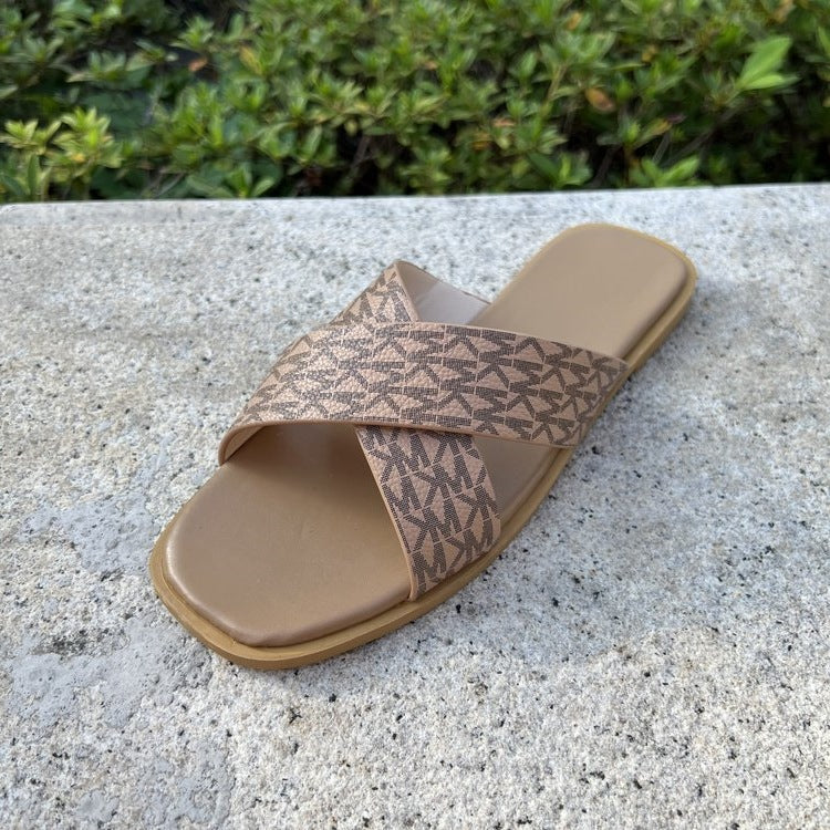 Damen lässige Riemchen-Sandalen mit modischem Dekor EB