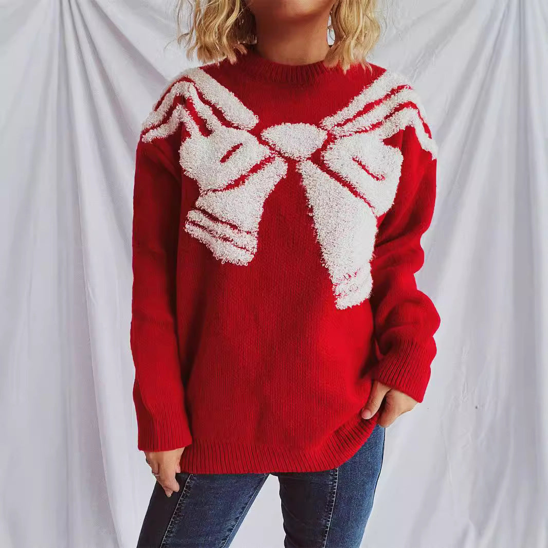 Damen Strickpullover mit festlichem Design und weichem Material EB