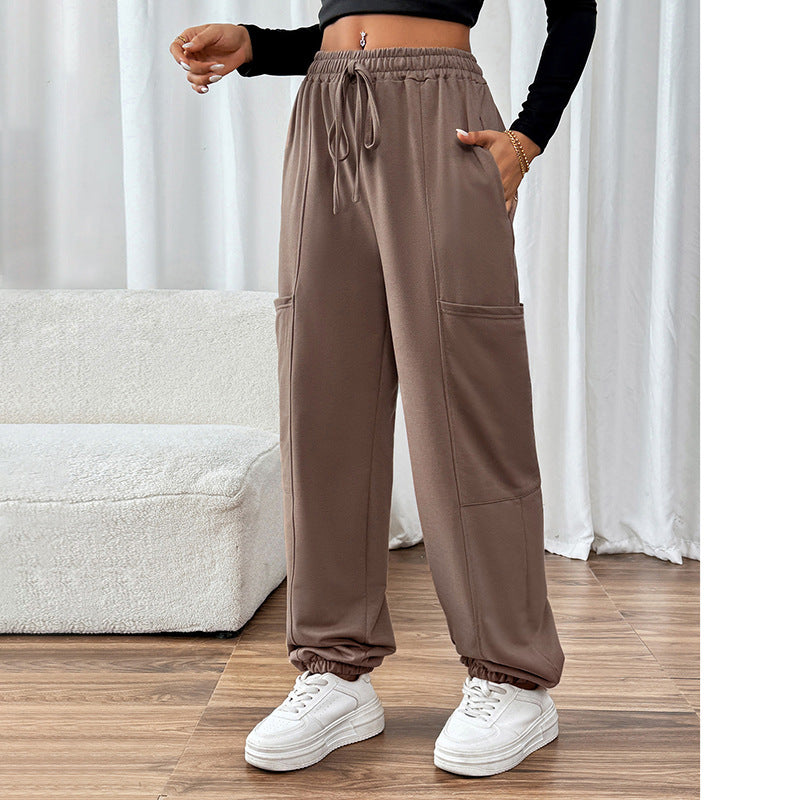 Damen Hochwertige Freizeithose mit elastischem Bund und praktischen Seitentaschen EB