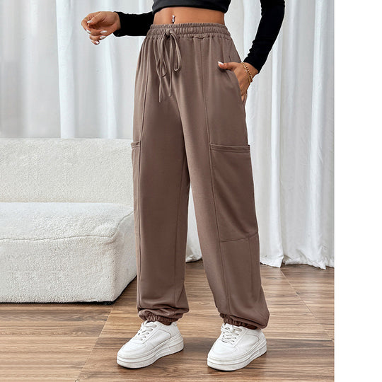 Damen Hochwertige Freizeithose mit elastischem Bund und praktischen Seitentaschen EB