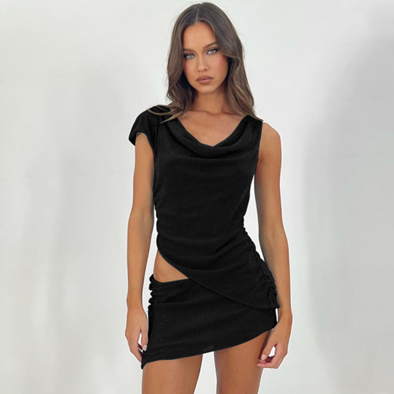 Damen Figurumspielendes Cocktailkleid mit raffiniertem Raffungselement EB