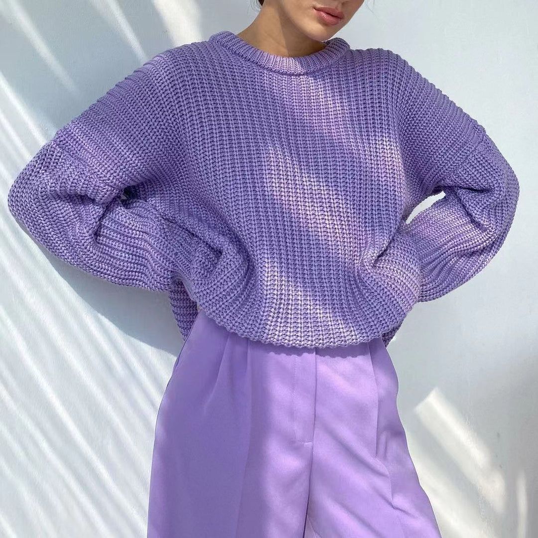 Damen Oversized Strickpullover mit strukturiertem Muster EB
