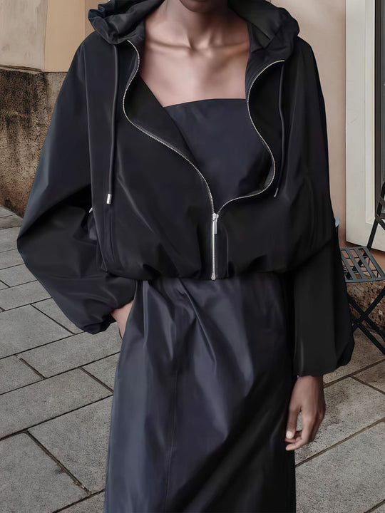 Damen Oversized Sportjacke mit praktischen Taschen und modernem Schnitt EB