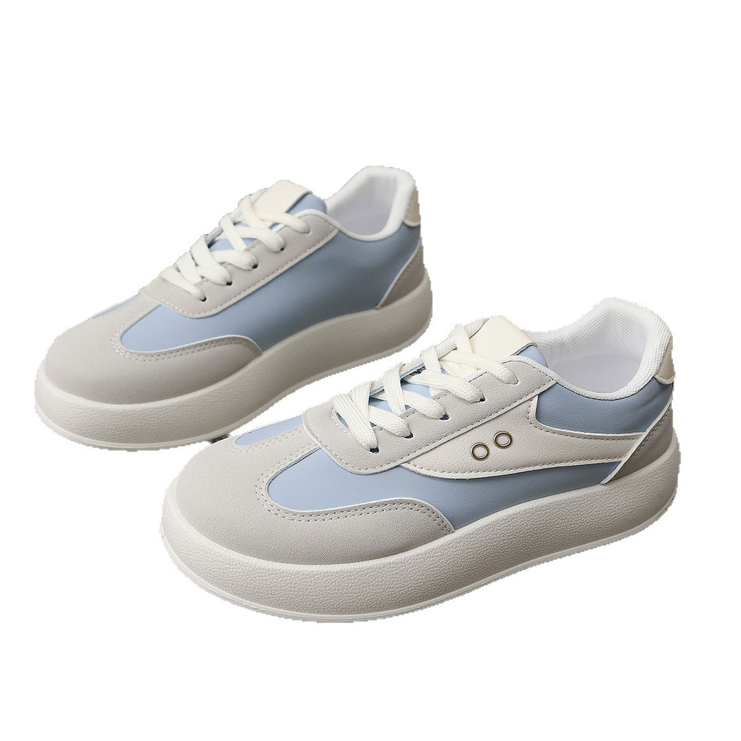 Damen Plattform Sneakers mit sportlichem Chic und gepolstertem Innenfutter EB