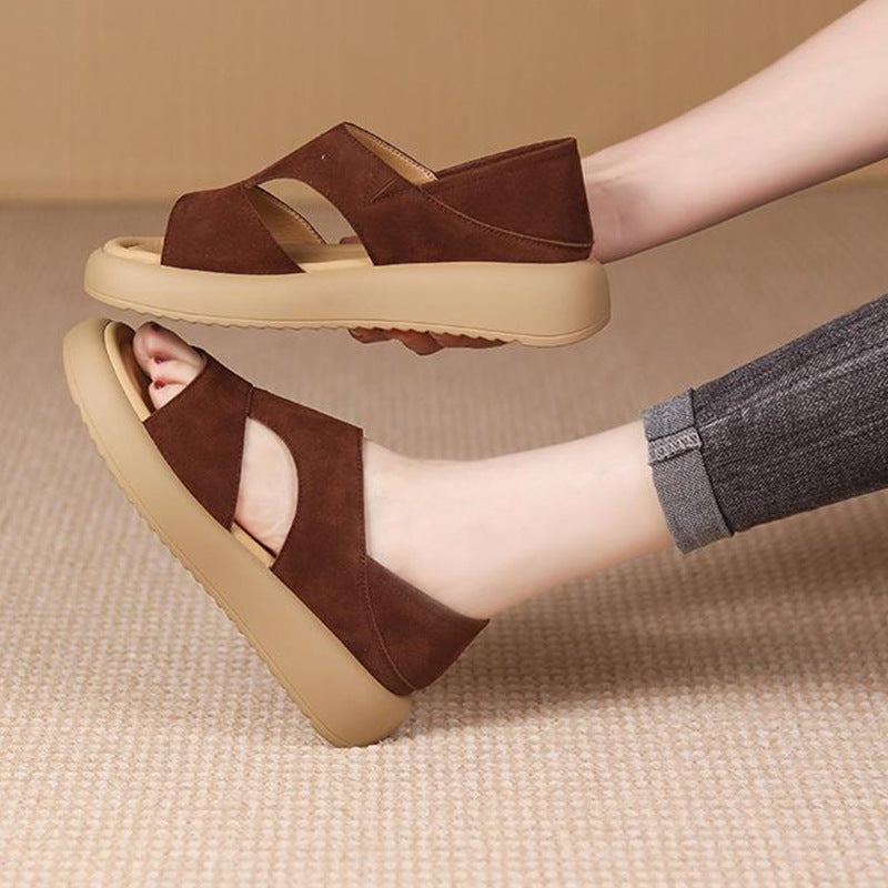 Damen Komfortable und modische Sandalen mit angesagtem Riemchen-Design EB