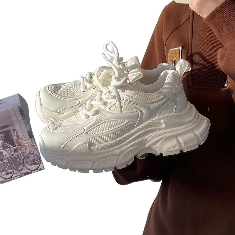 Damen Sportliche Sneakers mit atmungsaktivem Mesh-Obermaterial und rutschfester Sohle EB