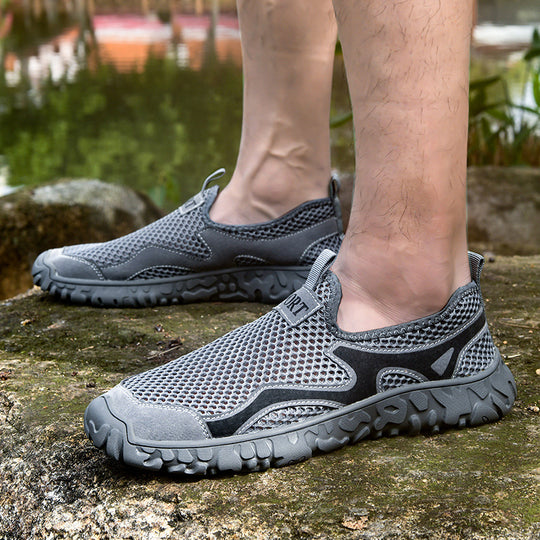 Herren Atmungsaktive Freizeit-Sneaker mit flexibler Gummisohle EB