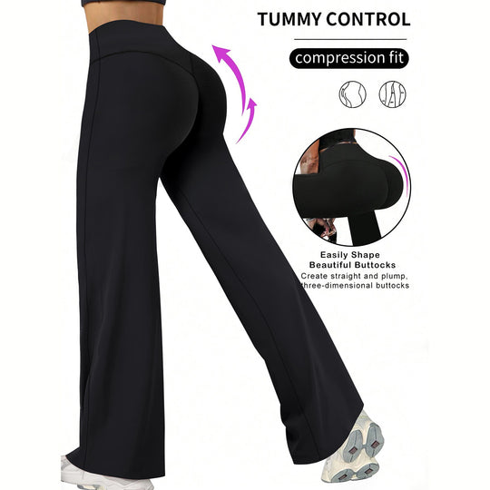 Damen Sportleggings mit hohem Bund und atmungsaktivem Material EB