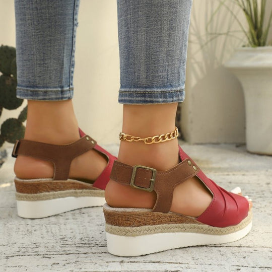 Damen Plateau Sandalen EB