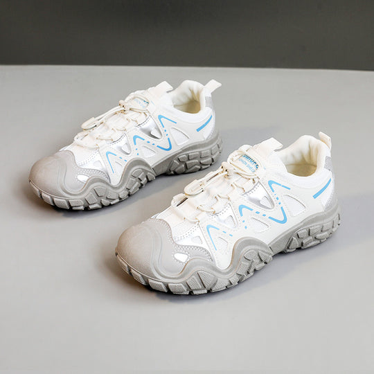Damen sportliche Allrounder Sneakers mit atmungsaktivem Mesh-Obermaterial und rutschfester Sohle EB