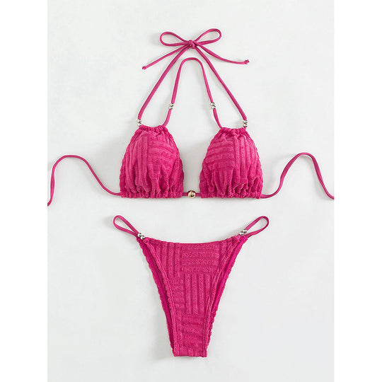 Damen Cut-Out Einteiler Badeanzug mit Knoten-Detail EB