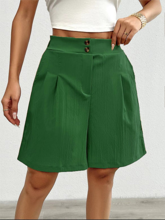 Damen Modische Shorts mit eleganter Knopfleiste EB
