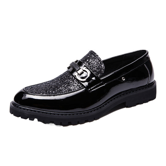 Damen Elegante Mokassins mit glitzerndem Obermaterial EB