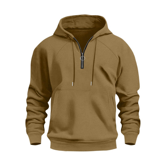 Herren funktionale Kapuzenpullover mit halbem Reißverschluss EB