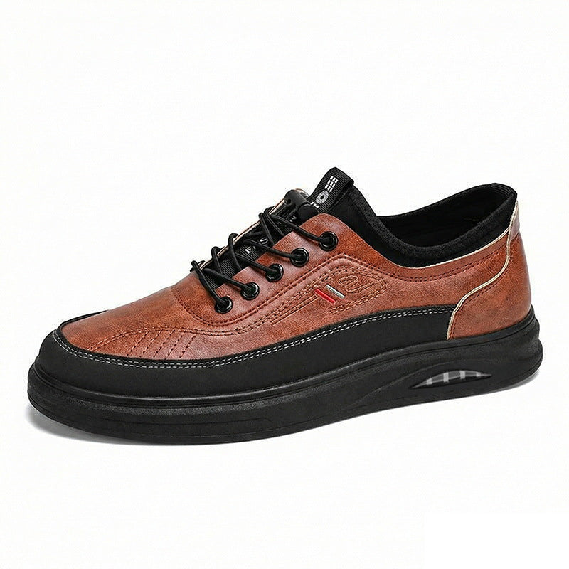 Damen Bequeme und stylische Ledersneaker mit rutschfester Sohle und atmungsaktivem Innenfutter EB