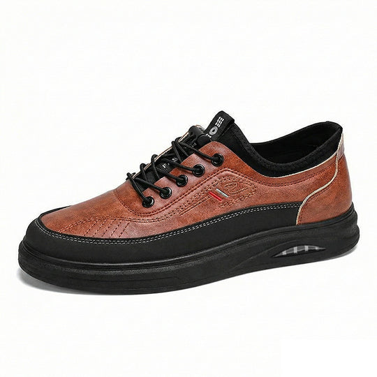Damen Bequeme und stylische Ledersneaker mit rutschfester Sohle und atmungsaktivem Innenfutter EB