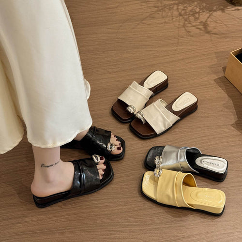 Damen Bequeme und elegante Sandalen mit dekorativem Design EB