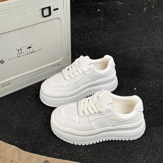 Damen hochbordige Sneaker mit elegantem Design und gepolsterter Sohle EB