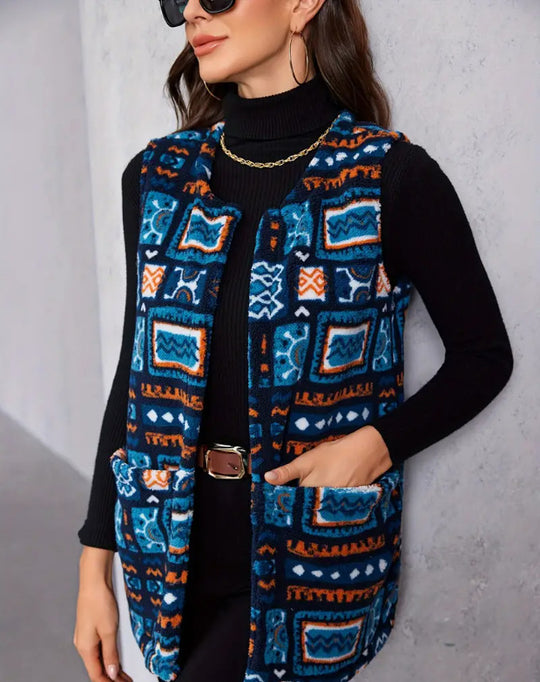 Damen Statement-Weste im Ethno-Design EB