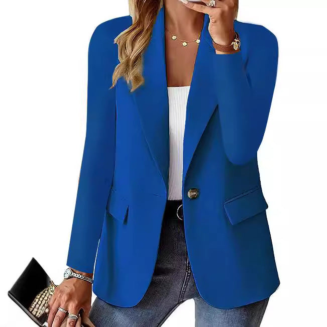 Damen Eleganter Blazer mit strukturiertem Design und praktischen Taschen EB