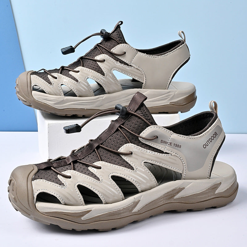 Damen Sportliche Outdoor-Sandalen mit rutschfester Sohle und praktischem Schnellschnürsystem EB