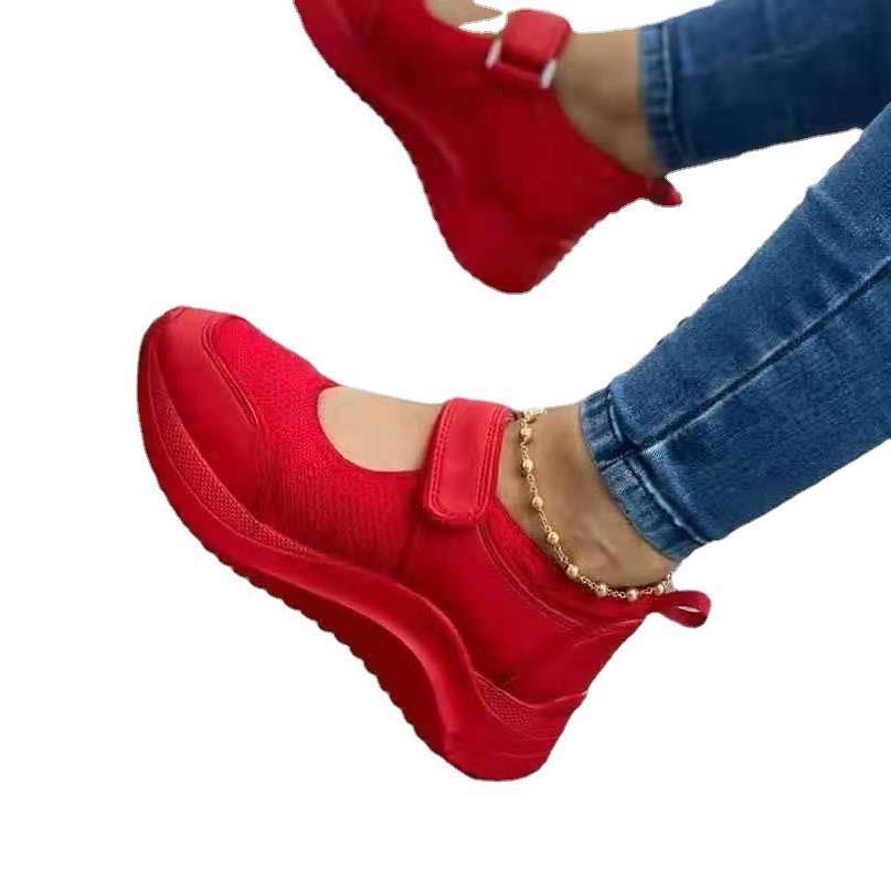 Damen Sneakers mit verstellbarem Klettverschluss und atmungsaktiver Mesh-Oberfläche EB