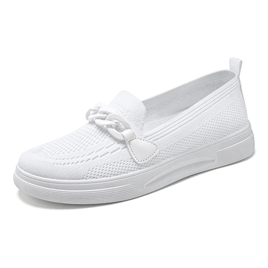 Damen Slip-On Freizeit-Schuhe mit modischem Ketten-Design EB