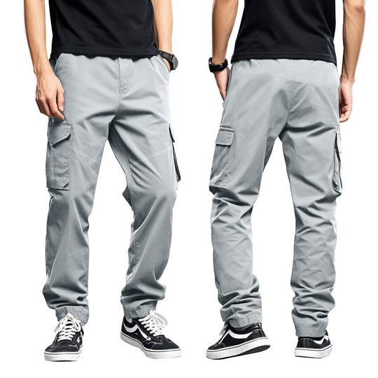 Herren Cargo-Hose mit vielseitigen Taschen und elastischem Bund EB