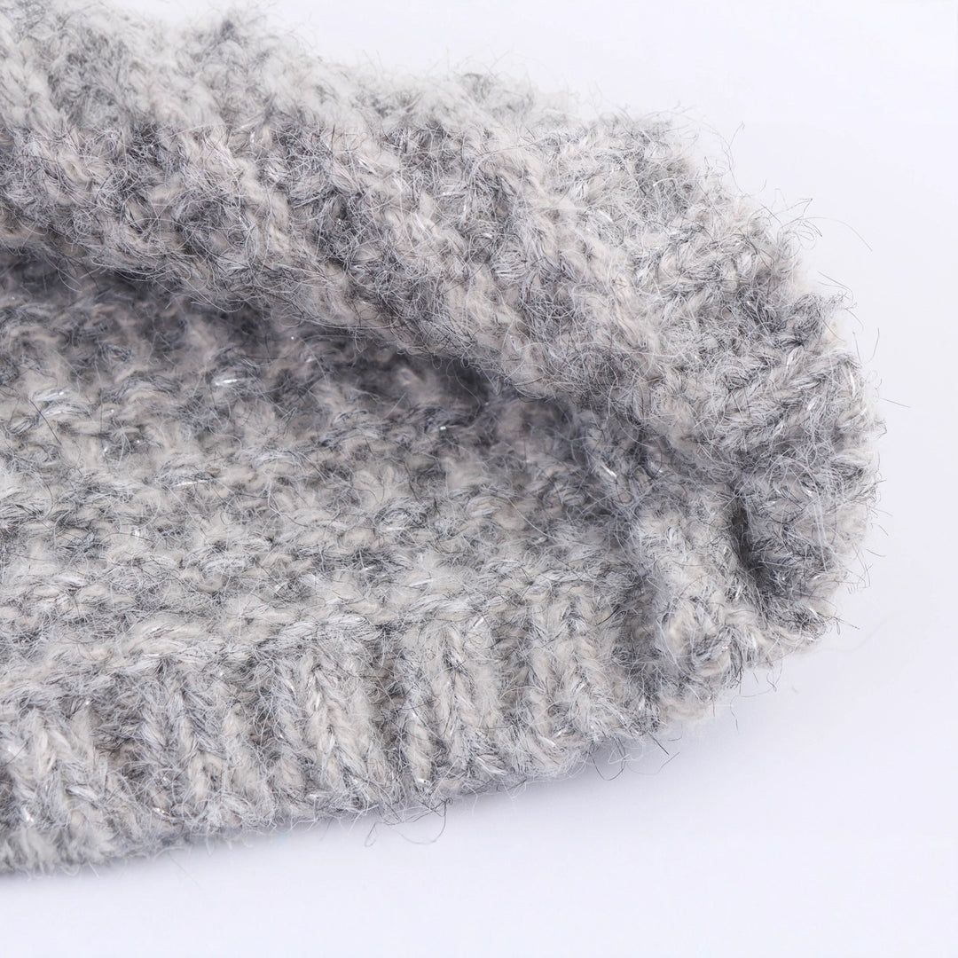 Damen Strickjacke mit doppelter Knopfleiste und hoher Kragen EB