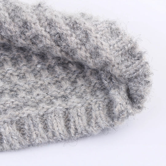 Damen Strickjacke mit doppelter Knopfleiste und hoher Kragen EB