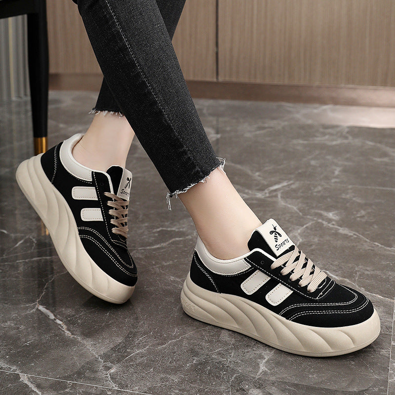 Damen modische Sneakers mit hohem Tragekomfort und dämpfender Laufsohle EB