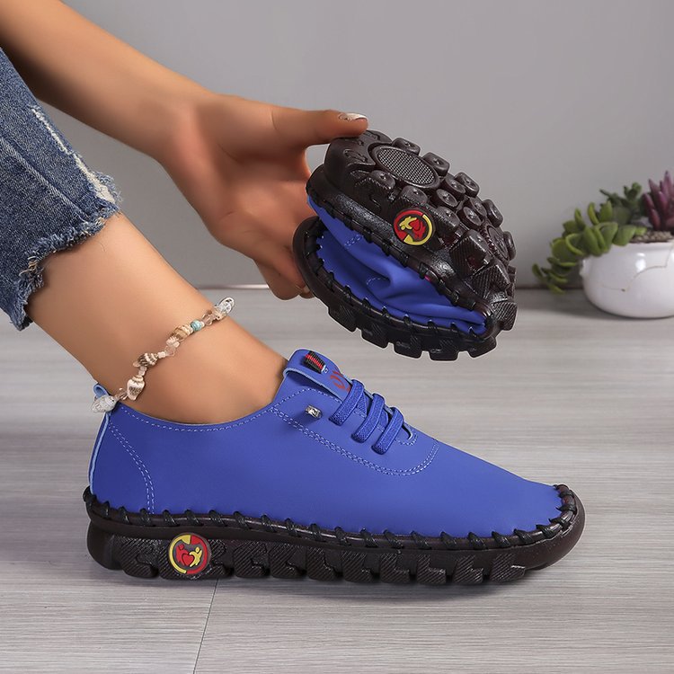 Damen  leichte Alltags-Slipper-Sneaker mit verdeckter Schnürung, elastischem Einstieg und griffiger Trailsohle EB