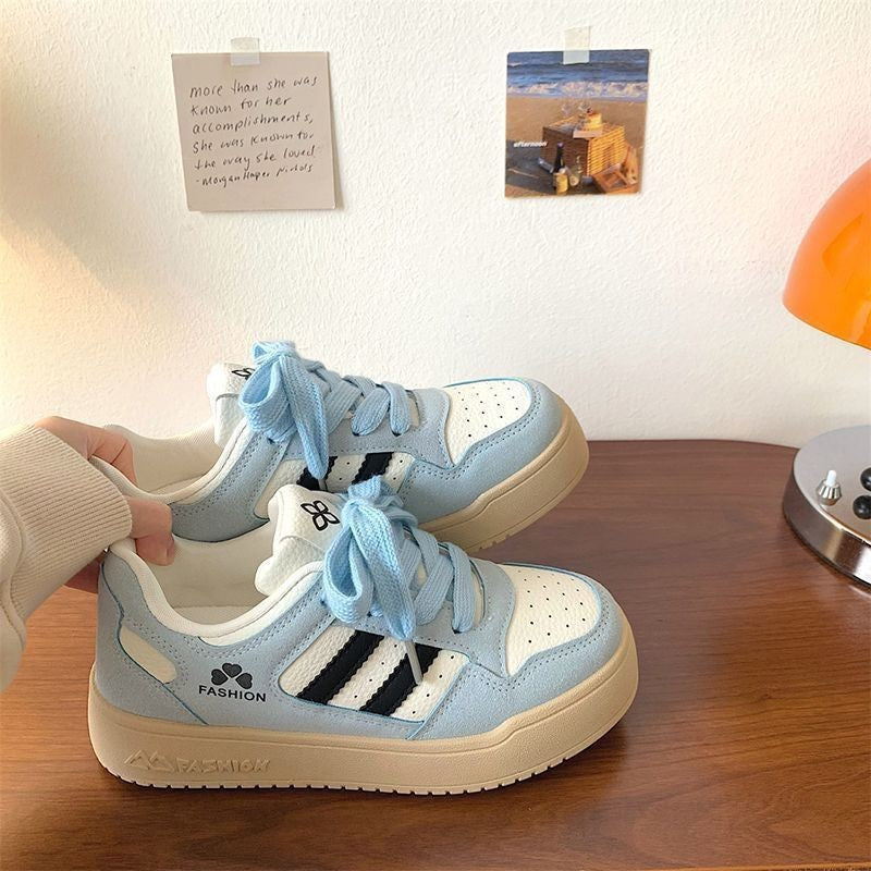 Damen Freizeit Sneakers mit gepolsterter Laufsohle und modischer Oberflächenstruktur EB