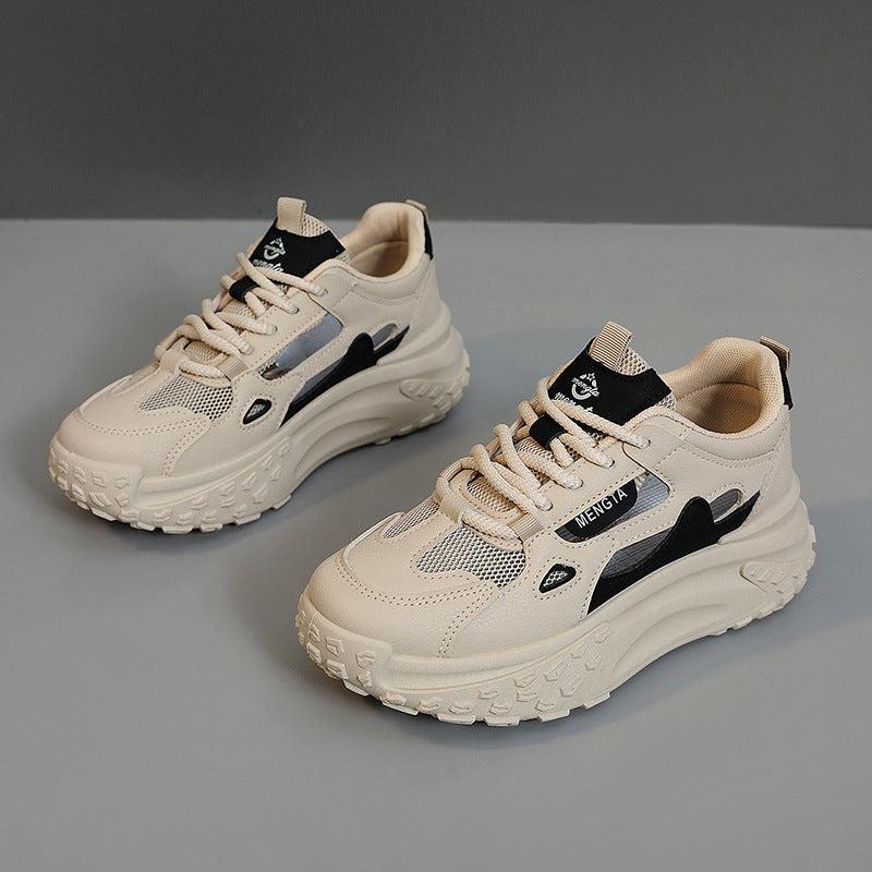 Damen Chunky Sneakers mit atmungsaktiver Oberstruktur und rutschfester Sohle EB