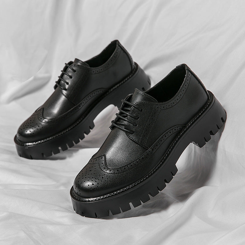 Herren Schnürschuhe mit modischem Broguemuster von EB
