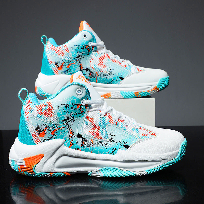 Damen Sportliche Basketball Sneakers mit atmungsaktiver Mesh-Oberfläche EB