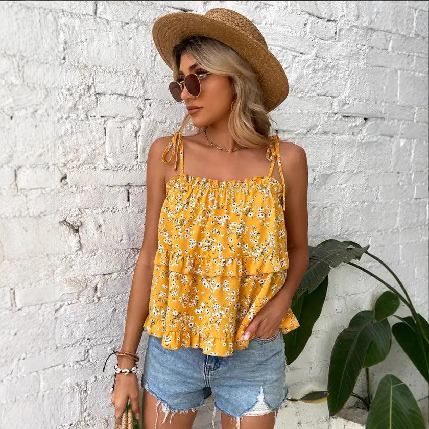 Damen lässige Bluse mit Rüschen EB