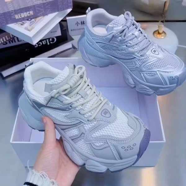 Damen Sportliche Freizeitschuhe mit atmungsaktiver Netzstruktur und gepolsterter Sohle EB
