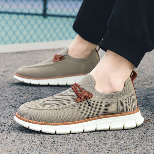 Damen Leichte Slip-On Sneakers mit atmungsaktivem Obermaterial EB