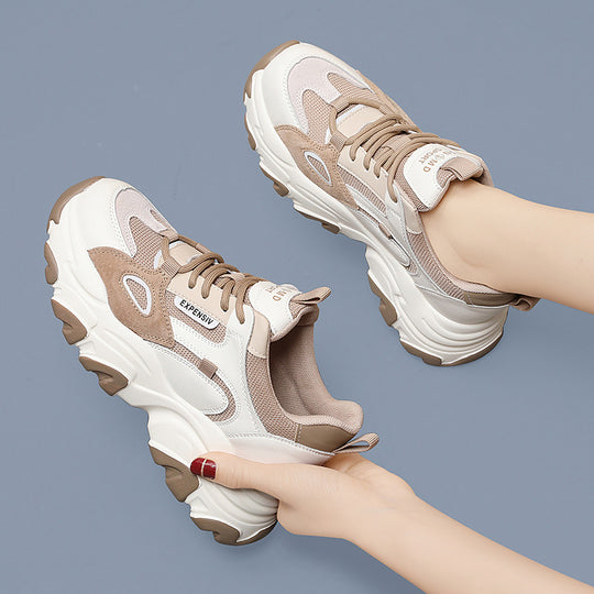 Damen Sportliche Chunky Sneakers mit atmungsaktiver Mesh-Oberfläche und rutschfester Sohle EB