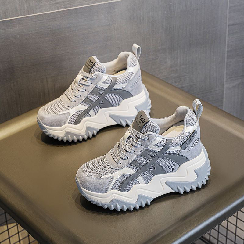 Damen Sportliche Chunky Sneakers mit atmungsaktivem Obermaterial und dämpfendem Design EB